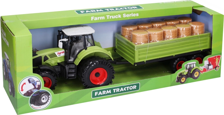 Traktor s prívesom 47 cm