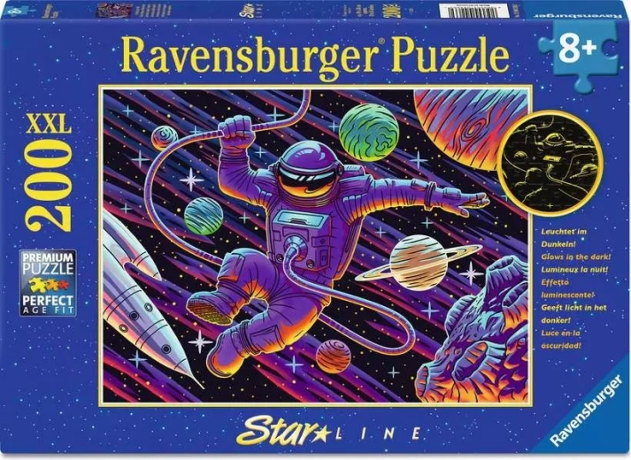 Ravensburger svietiace puzzle Výlet do vesmíru XXL 200 dielikov