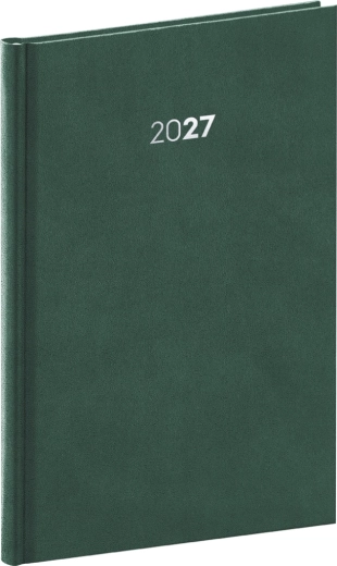 Notique týždenný diár Balakon 2027 zelený 15 × 21 cm