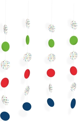Confetti Birthday dekoratívne závesné dekorácie - 1 kus