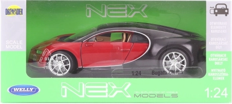 Bugatti Chiron model 1:24 kovový a plastový
