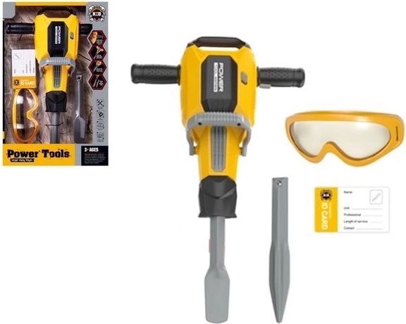 Detské pneumatické kladivo Power Tools – žlté