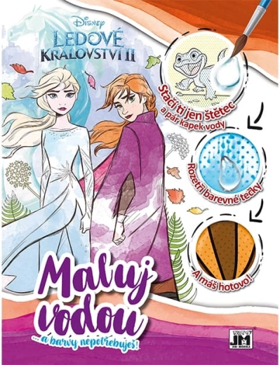 Maľovanie vodou A4 Ľadové kráľovstvo