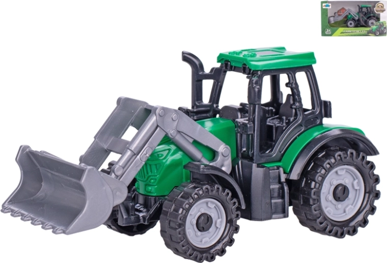 Traktor nakladač 11 cm s voľnobehom – detská hračka