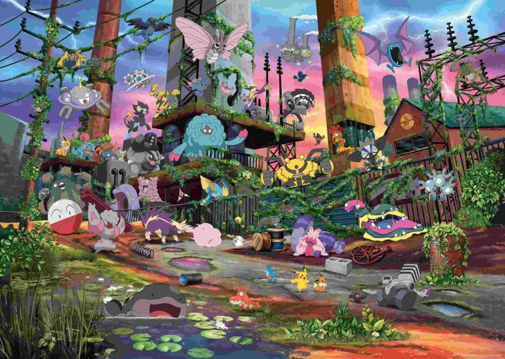 Puzzle Ravensburger Pokémon Breakout 2, 1000 dielikov