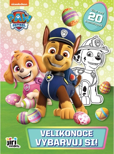 Vyfarbi si! Labková patrola – veľkonočné omaľovánky so samolepkami