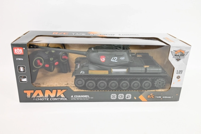 RC tank na diaľkové ovládanie s nabíjačkou