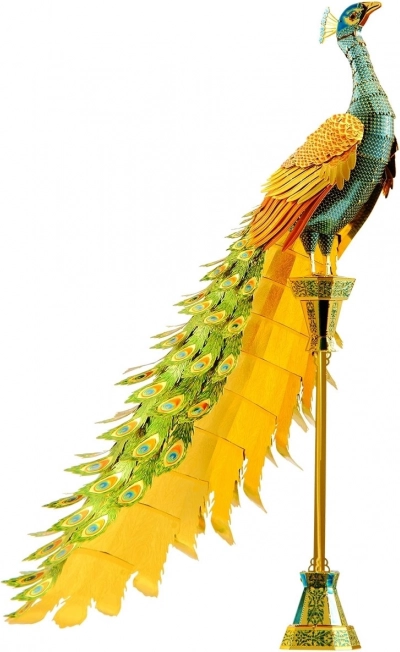 Kovový 3D model páva – METAL EARTH ICONX