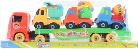 Skrutkovací kamión so stavebnými autami