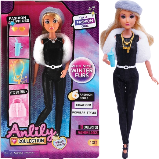 Módna bábika v nohaviciach