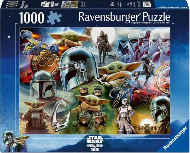 Ravensburger puzzle Star Wars: Mandalorian a Grogu 1000 dielikov