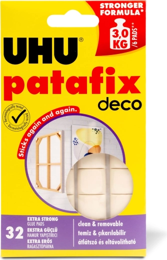 Patafix Homedeco biela lepiaca guma, 32 ks