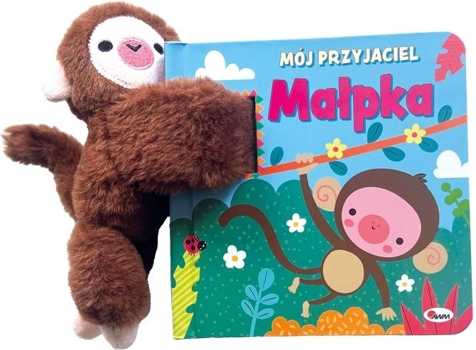 Môj priateľ opička – kartónová knižka s plyšovou maskotkou