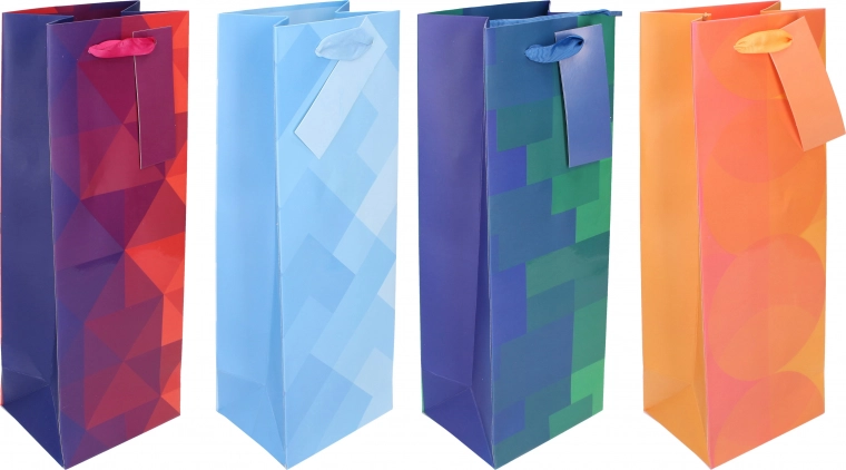 Darčeková taška na fľašu M Celoročná