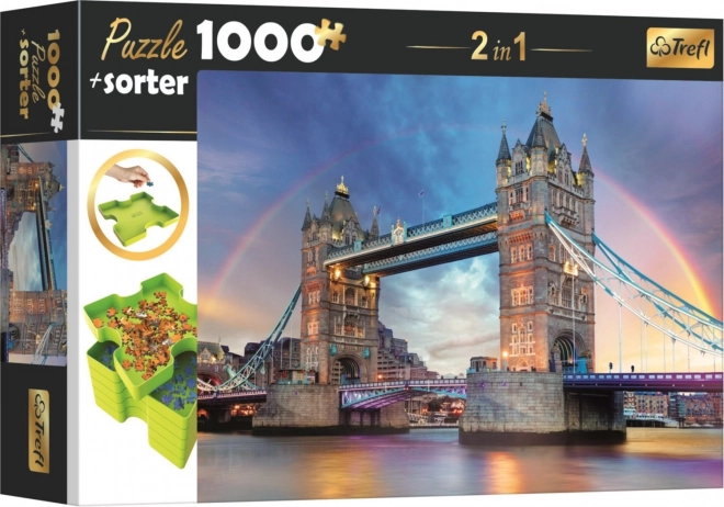 Trefl puzzle Tower Bridge Londýn 1000 dielikov s triedičom