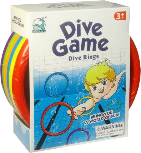 Sada potápačských krúžkov do vody (6 ks)