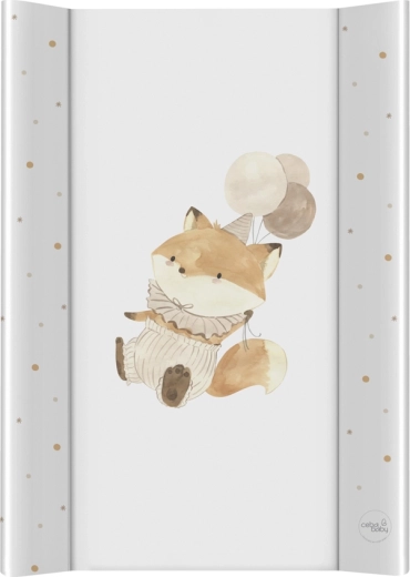 Ceba Baby prebaľovacia podložka na postieľku Ultra Light líška s balónikom 50 × 70 cm