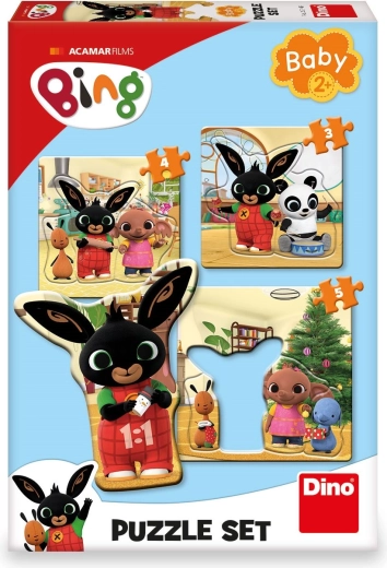 Baby puzzle Bing a kamaráti 3 v 1 (3, 4, 5 dielikov)