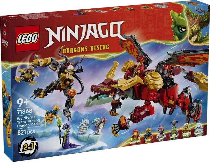 LEGO NINJAGO transformačný dračí mech Wyldfyre