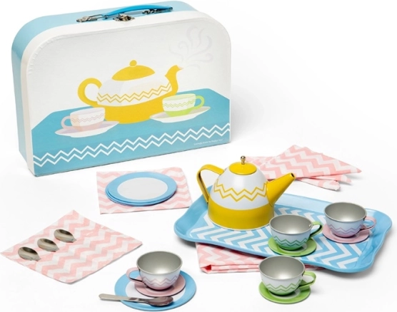 BIGJIGS TOYS čajová súprava v kufríku