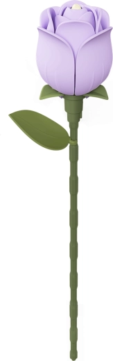 ROBOTIME ROKR kvetinové umenie: 3D puzzle levanduľová ruža, 37 dielikov