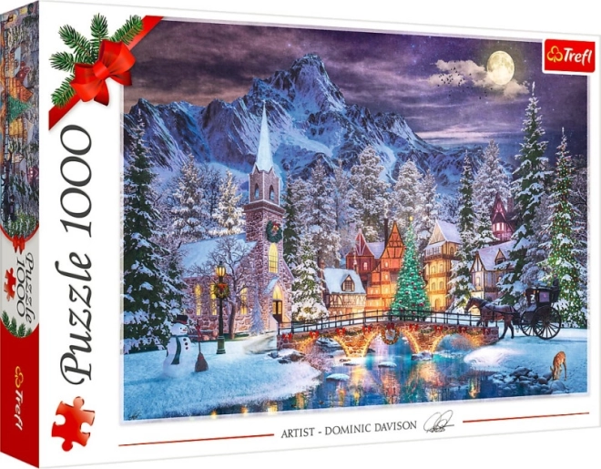 Puzzle 1000 dielikov – Vianočná atmosféra Trefl