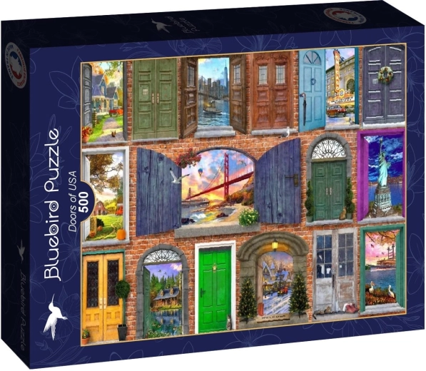 Bluebird puzzle Dvere do Ameriky 500 dielikov