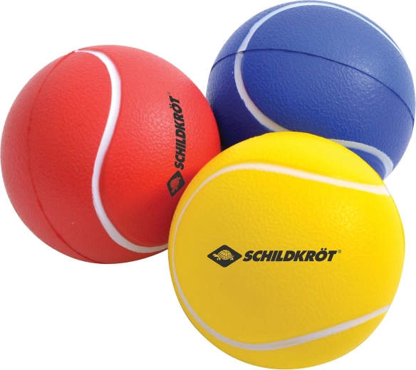 Schildkröt farebné penové loptičky na softball 7 cm (3 ks)