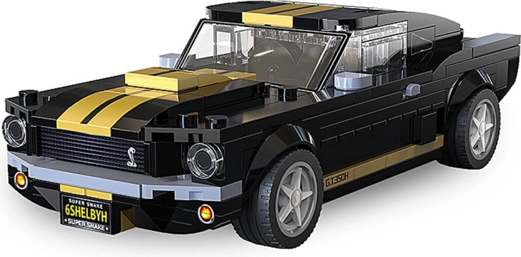 Stavebnica CaDA Shelby GT 350 H v mierke 1:24 čierna