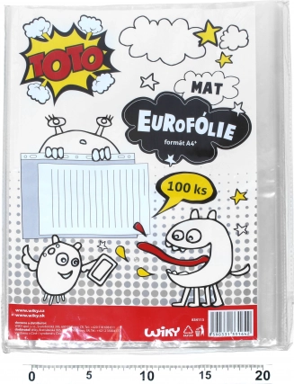 Priehľadný závesný obal U formát A4 matný