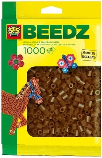 SES Creative zažehľovacie korálky 1000 ks, bronzové