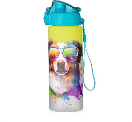 Fľaša na pitie OXY Click 600 ml crazy animals pes