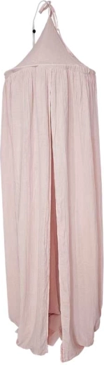 Mušelínový baldachýn nad postieľku Rose Pink 240 × 300 cm