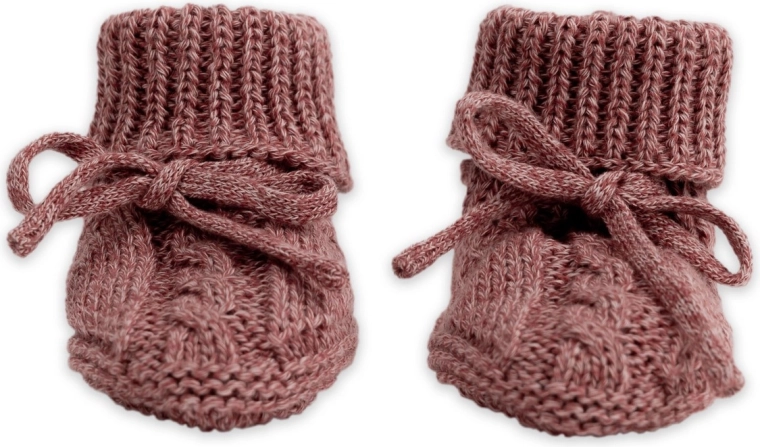 Pletené capáčky Lodger knit cable rebel 0–6 mesiacov