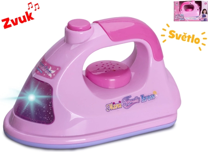 Detská žehlička so svetlom a zvukmi, 16 cm