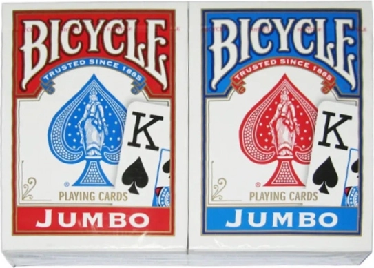 Hracie karty BICYCLE Rider Back Jumbo Index – 2 balíčky