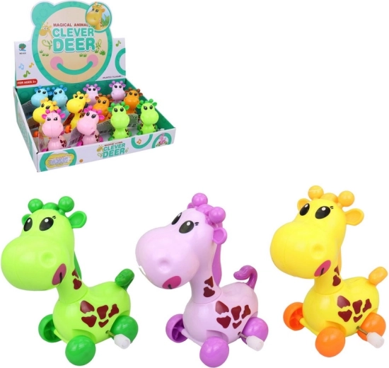 žirafa na naťahovanie – hračka do ruky, 6 farieb