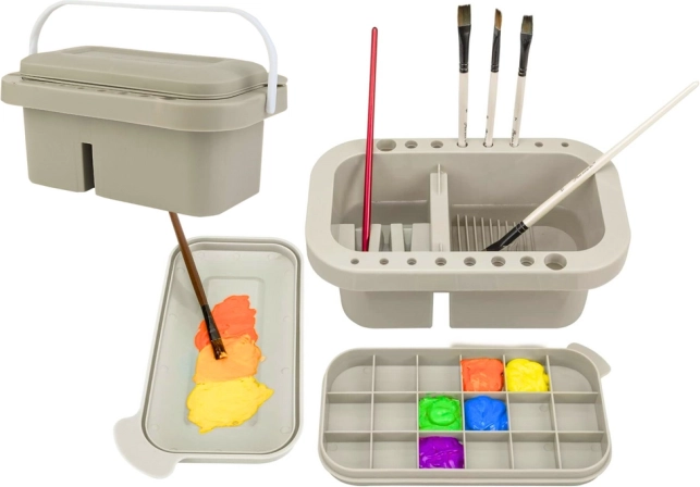 Organizér na umývanie a uchovávanie štetcov