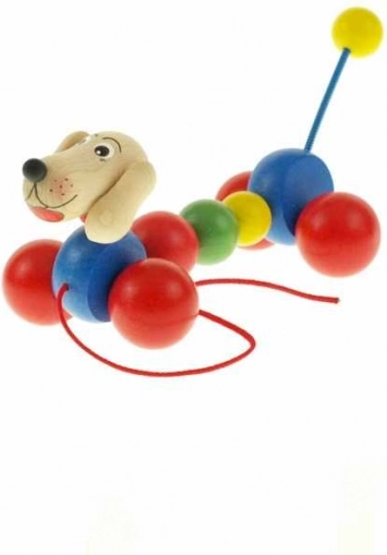 Drevená ťahacia hračka - jazvečík