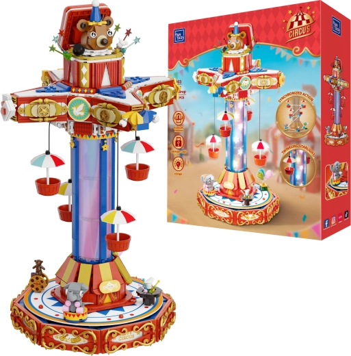 Pantasy kolotoč Circus Paradrop – stavebnica 1680 dielikov s LED