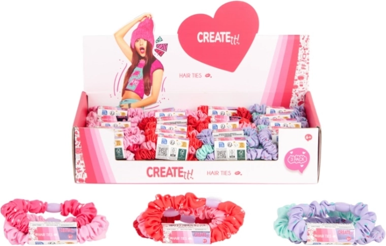 Create It! látková gumička do vlasov (scrunchie)