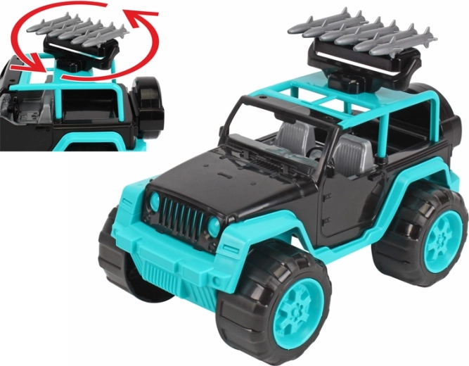 Terénne auto SUV 28 cm s otočnými raketami