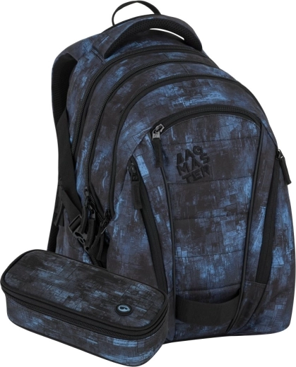 Bagmaster študentský set bag 25 b čierno-modrý