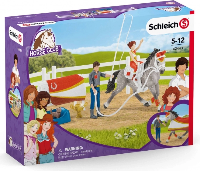 Mia a set pre voltíž – jazdecký tréningový set SCHLEICH Horse Club