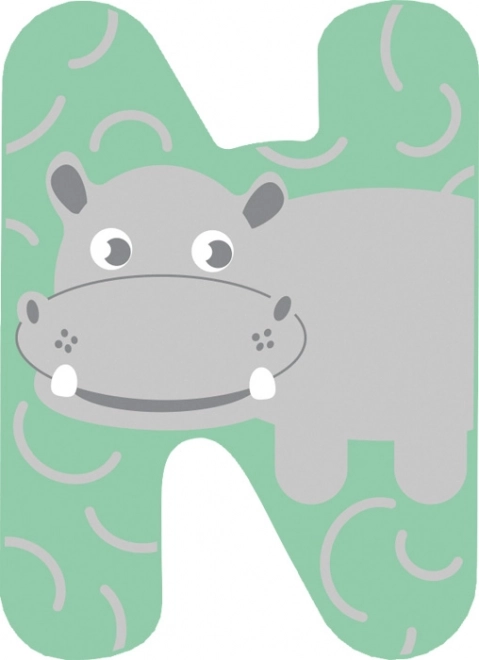 Small foot drevené písmeno N