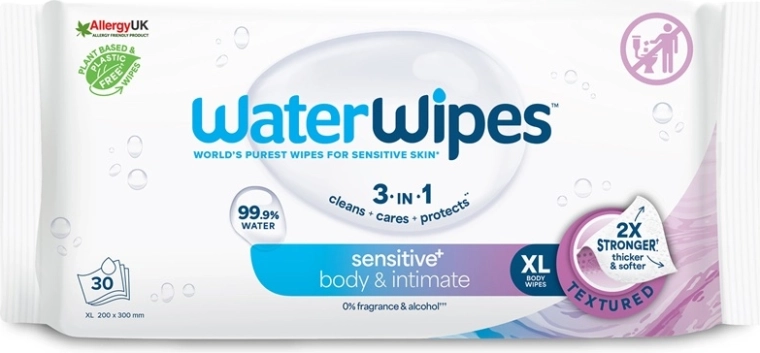 WaterWipes vlhčené obrúsky body & intimate 30 ks