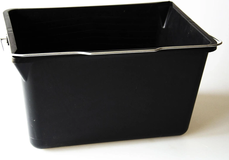 Maliarske vedro na farbu 12 l obdĺžnikové, čierne