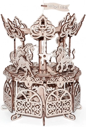 Drevené 3D puzzle WOOD TRICK kolotoč