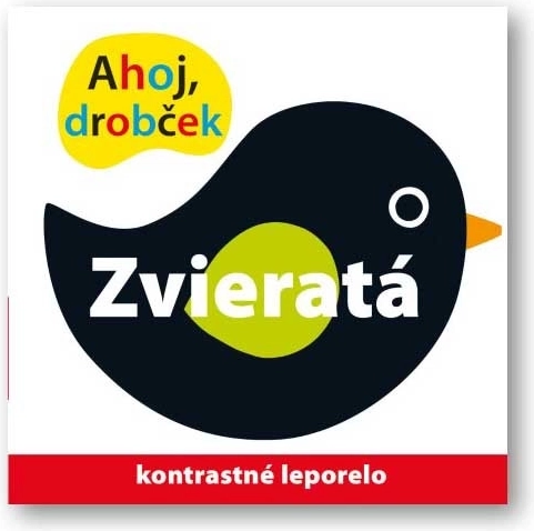 Ahoj drobček: Zvieratá – kontrastná knižka - 1 kus