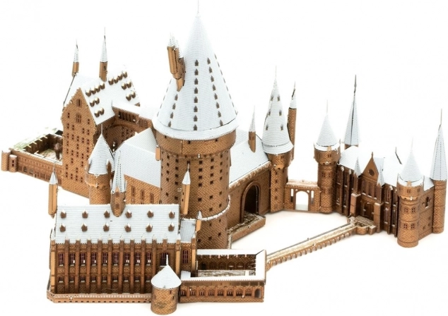 METAL EARTH 3D puzzle Harry Potter: Zasnežený Rokfortský hrad (ICONX)